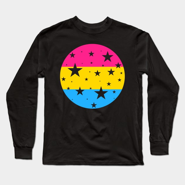 Pan Pride Stars Long Sleeve T-Shirt by anomalyalice